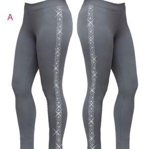 Embellished Stretch Cotton Leggings